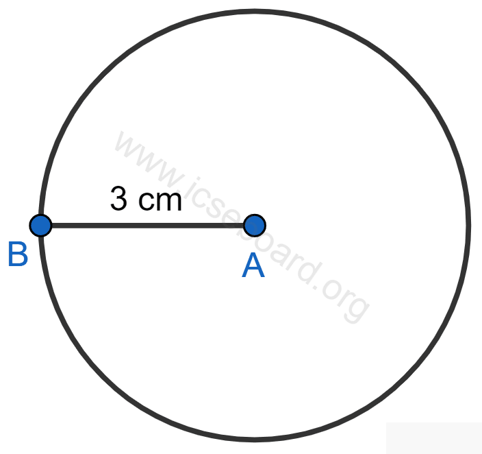 Describe the locus of a point at a distant 3 cm from a fixed point. Loci, Concise Mathematics Solutions ICSE Class 10.