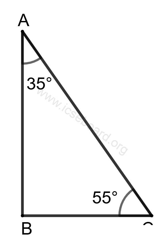 Concise Mathematics Selina Solutions Class 10 ICSE Chapter 19 Constructions (Circles) 5 In triangle ABC, ∠A = 35° and ∠C = 55°. Concise Mathematics Solutions ICSE Class 10.