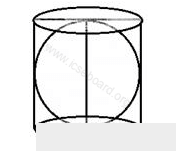 A cylindrical can, whose base is horizontal and of radius 3.5 cm, contains sufficient water so that when a sphere is placed in the can, the water just covers the sphere. Given that the sphere just fits into the can, calculate : (i) the total surface area of the can in contact with water when the sphere is in it; (ii) the depth of water in the can before the sphere was put into the can. Cylinder, Cone, Sphere, Concise Mathematics Solutions ICSE Class 10.
