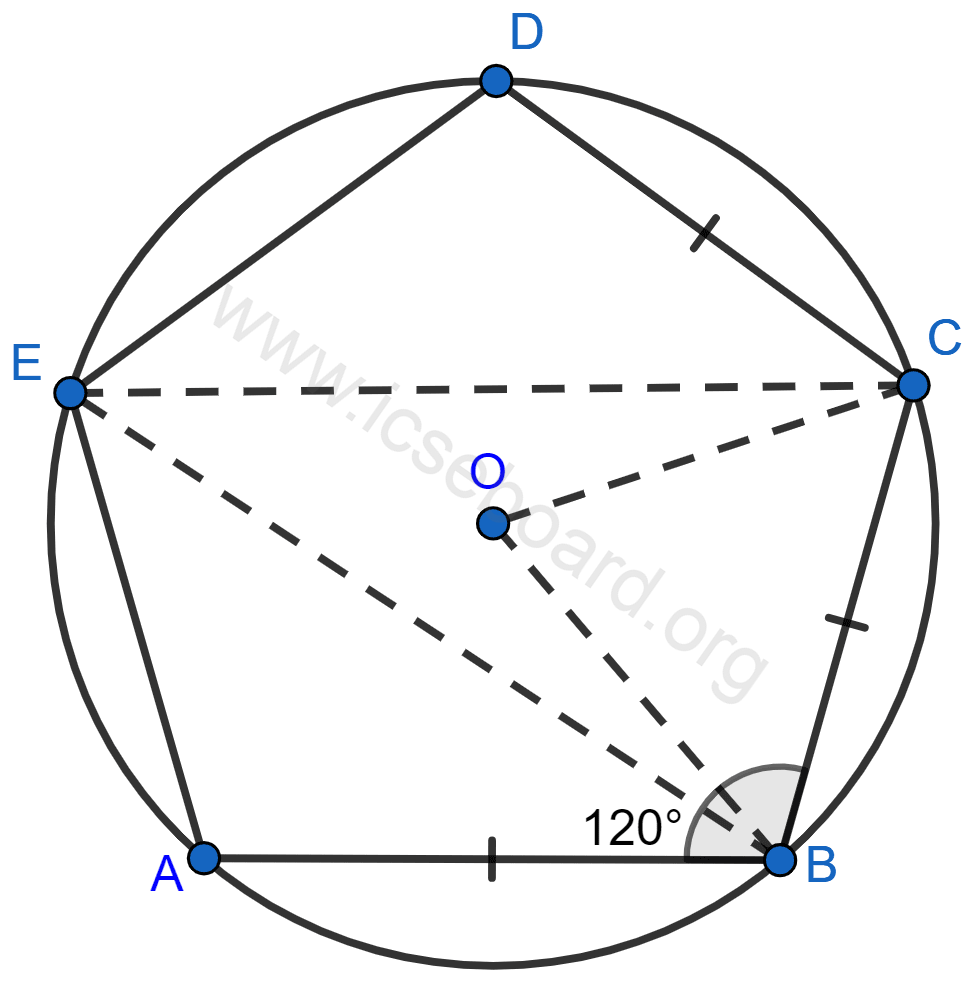 In the given figure, AC = AE. Show that : (i) CP = EP (ii) BP = DP. Tangents and Intersecting Chords, Concise Mathematics Solutions ICSE Class 10.
